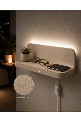 Wall Shelf Light Yeşil - Gri