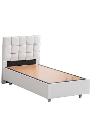 Tavira İkili Set, Tavira Tek Kişilik Baza Başlık Seti Beyaz 90 x 190