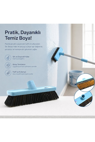 Günsan Plastik Badana Fırçası Çift Renk No-3 011 013 - 12'li Paket