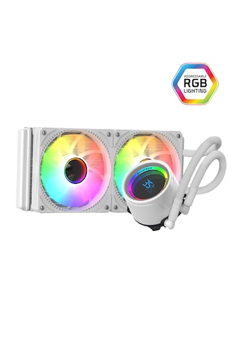 Gametech Hydra 240mm Beyaz Dereceli Argb Sıvı Soğutma Sistemi
