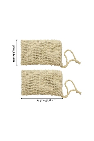 Ulzyvf Doğal Sisal Bezi Seti - 30'lu Peeling Ve Sabun Torbası, Bej Ulzyvf Sisal Peeling Torbası - 30'lu Doğal Bej Sabun Kesesi Seti Ulzyvf Doğal Bej Sisal Torba Seti - 30'lu Peeling & Sabun İçin Bej