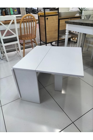60 X 50 X 25 Açılır Sehpa Beyaz