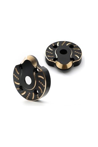 Yaozixa Axial Capra Utb Scx10 Iıı Axı03007 İçin 2 Adet Bakır Ağırlık Köprüsü - Siyah Ve Altın Rengi Rc Araba Yedek Parçası