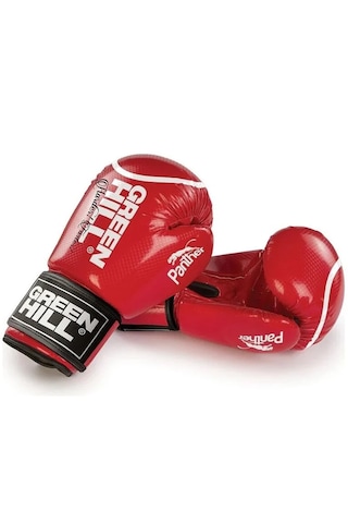 Green Hill Panther Carbon Deri Boks Ve Kick-boks Eldiveni Kırmızı