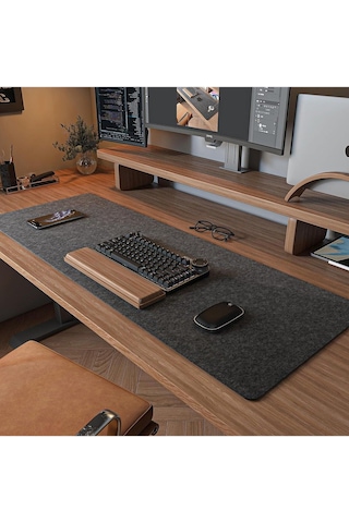 Çalışma Masası Düzenleyici Keçe Bilgisayar Mouse Pedi Mat 90x33 Cm A11