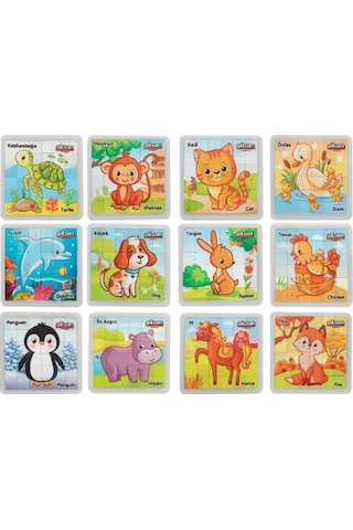 Pilsan 03-654 Kare Puzzle 36 Parça Oyuncak