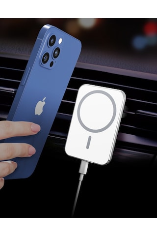 M 15W İphone Magsafe Kablosuz Şarj Oto Araç İçi Telefon Tutucu