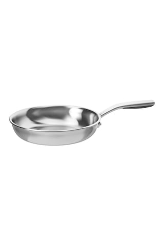Kızartma Tavası, Paslanmaz Çelik, 24 Cm Açık Bej