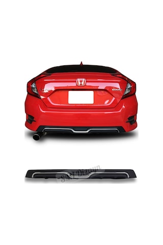 Honda Civic Fc5 Karbon Görünüm Difüzör Plastik Civic Fc5 Diffuser