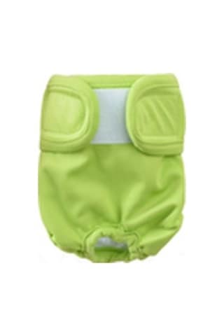 Geeksen Küçük Köpek Ve Yavru Kedi Bezi - Jelatinli Kemerli, Boy Ayarı, Süper Emici, Islaklık Ve Menstruasyon İçin Yeşil