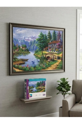 Su Yolu Ve Kuğu Gölü İkili Set - 1000 + 500 Parça İkili Puzzle Seti