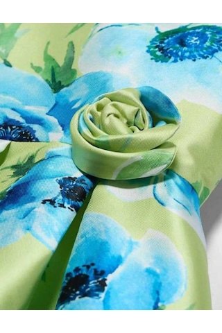 Mayoral Abel&lula 5069 Kız Çocuk Yeşil Elbise Yeşil