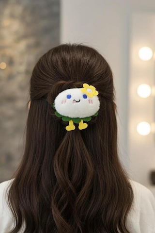 Mochi Yumurta Peluş Bileklik Oyuncak Bileğe Vurunca Sarılan Slap Bileklik, Çok Amaçlı Saç Tokası Pembe