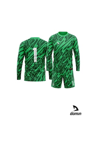 Hnc Sport Uzun Kol Yeşil Nefes Alabilen Kaleci Forması Futbol Forması Maç Forma Ve Şort Seti