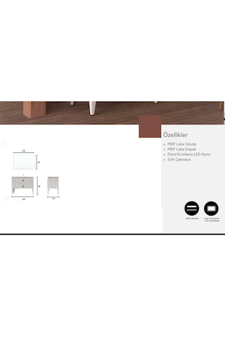 Evros Bergama 100 Cm Banyo Dolabı Beyaz