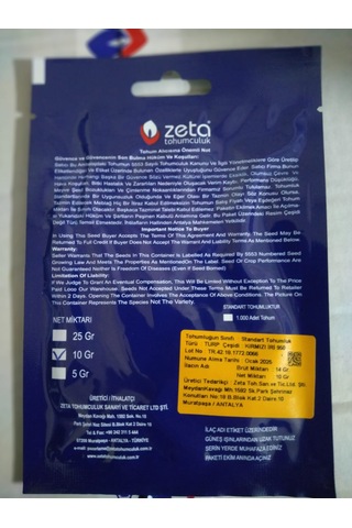 Turp Tohumu 10 Gr Kırmızı Iri