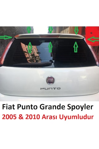 Fiat Punto Rüzgarlık Boyasız Ham Siyah Tesim