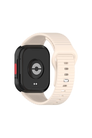 Redmi Watch 6 Silikon Kordon Tırtıklı Suya Dayanıklı Tasarım Starlight