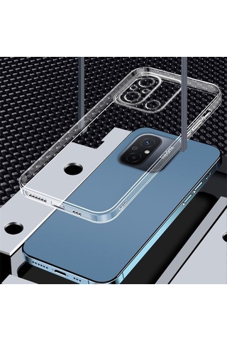 Xiaomi Redmi 12c Kılıf Zore Şeffaf İnce Ve Esnek Süper Silikon Kılıf