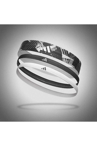 Adidas 3'lü Siyah Beyaz Saç Bandı Adac-16161 Çok Renkli