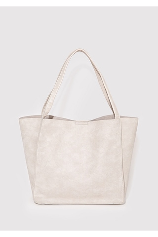 Mavi - Bej Omuz Çantası 1911654-34531 Bej
