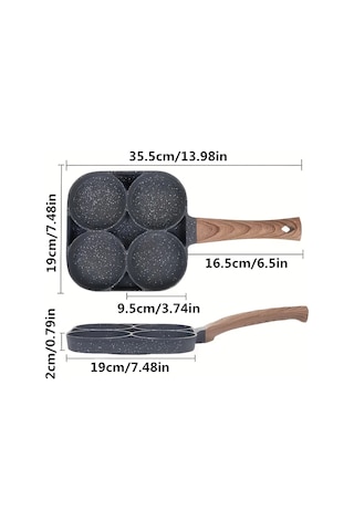 Yumurta Kızartma Tavası Yapışmaz Gözleme Tavaları 4 Bardak