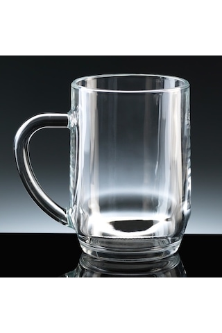 Haworth 590 Ml Temperli Kulplu Kupa Bardak Şeffaf Şeffaf