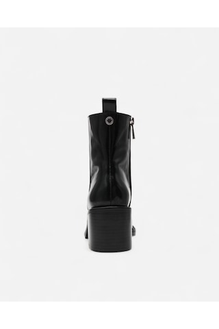 Steve Madden Slender Black Leat Kadın Siyah Topuklu Bot Slender