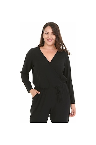 Myline Kadın Anvelop Tulum 77127 Siyah