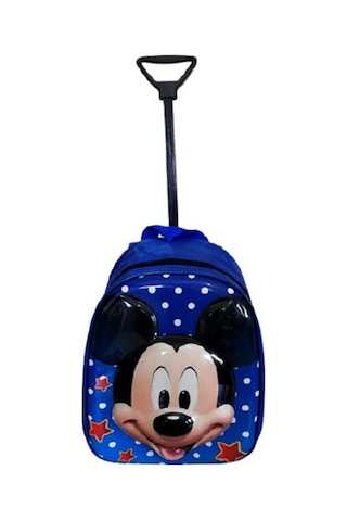 Bullt Anaokulu Çantası Çekçekli 3-7 Yaş Mavi Mickey Gn011