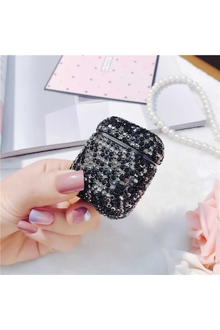 Lexroo Apple AirPods Uyumlu Kılıf Diamond Silikon - No3