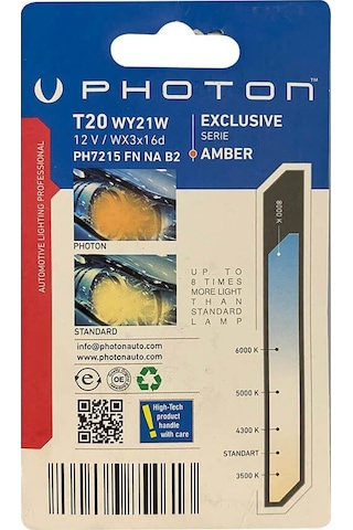 Photon T20 W21W Turuncu Fanlı Blister