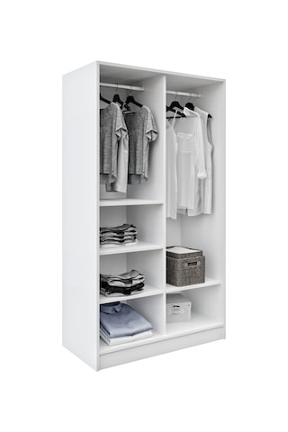 Esen 2 Kapılı Bambu-beyaz Elbise Dolabı