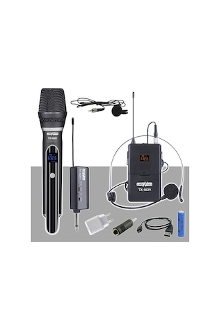 Lastvoice Tx-102ey Şarjlı Telsiz Kablosuz El Yaka Headset Mikrofo