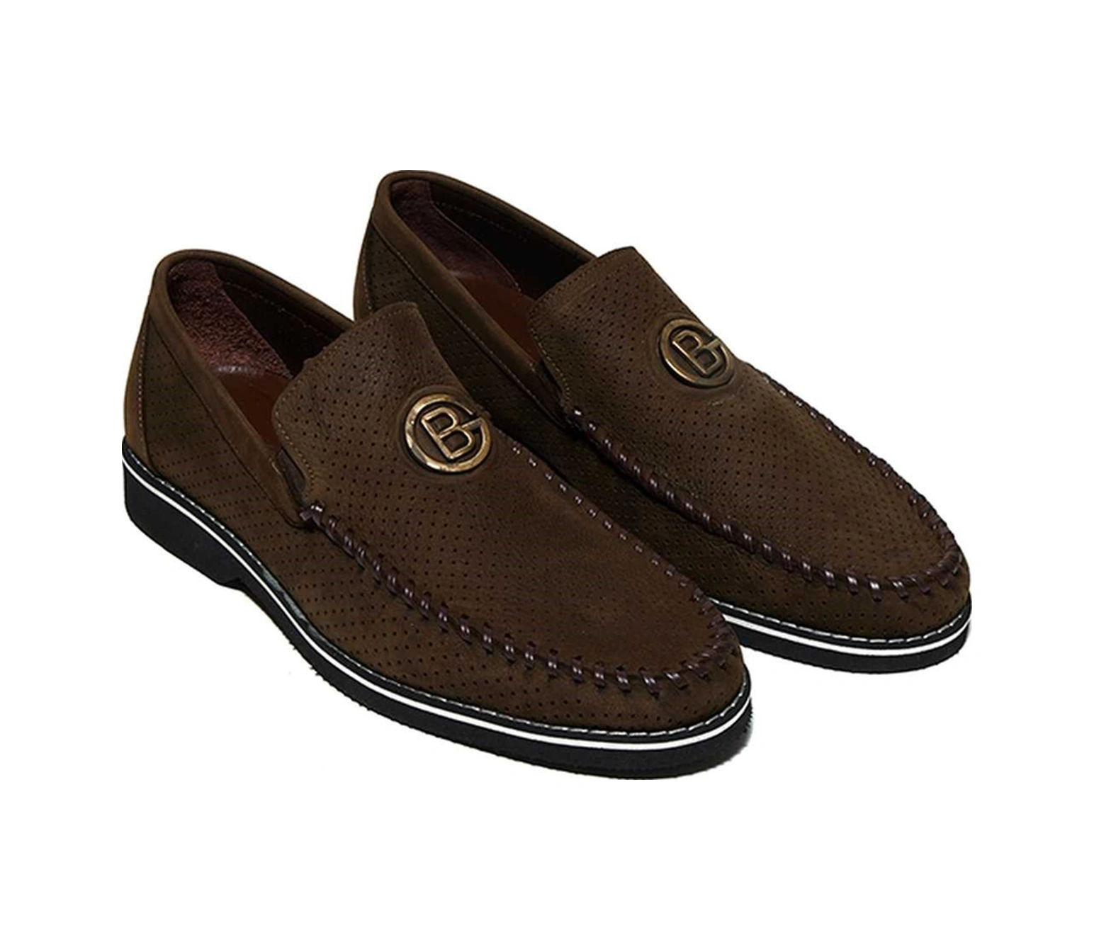 Bestello Bağcıksız Eva Taban Loafer 331-080 Erkek Ayakkabı Hakı Nubuk