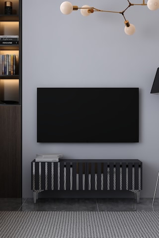 120dhdts6ag Aden Pleksi Desenli Tv Sehpası Antrasit-gümüş