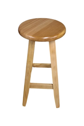 Ahşap Bar Taburesi, Ahşap Renk 28-29 Cm Oturum Çapı, 80 Cm Yükseklik, Kayın Ağacı, Vernikli Diğer