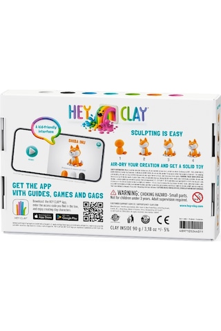 Hey Clay Hava İle Kuruyan Kil 6'lı Kutu - Köpek Hikayesi Spitz, Shiba Inu, Pug