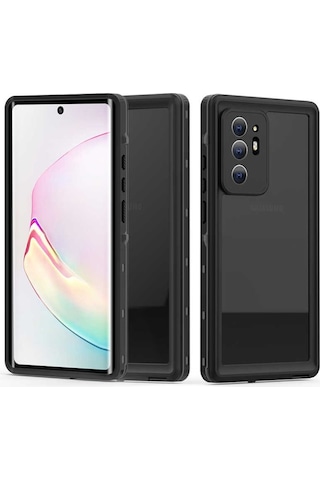 Galaxy Note 20 Ultra Kılıf 1-1 Su Geçirmez Kılıf Siyah