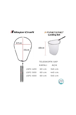 Major Craft Firstcast Lsfc-600 Teleskopik Katlanır Kepçe 6.00mt