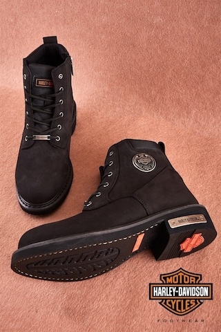 Harley Davidson Harley-davidson 025m100128 Jım Erkek Bot - Siyah Nubuk-siyah Nubuk