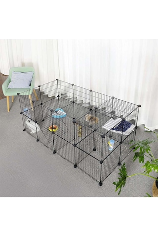 Hodbehod 36 Panel Hayvan Oyun Kafesi Kedi Kuş Evcil Hayvan