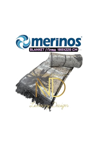 Merinos Miami Çift Kişilik Battaniye Çok Renkli