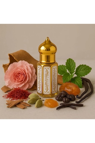 Aromenza Premium Kashmir Oud 6 Ml Özel Seri Kalıcı Ham Esans Amber - Gül