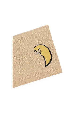 Yaratıcı Tasarım Hasır Kadın Portföy & Clutch Çanta Kedi