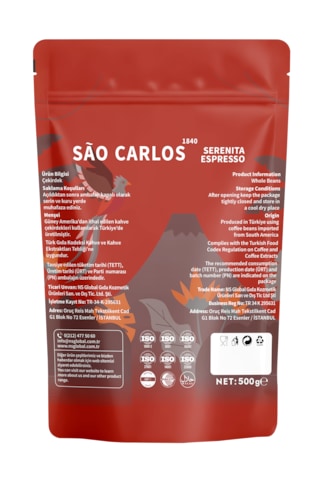 Serenita Espresso Çekirdek Kahve 500 Gr %100 Arabica Harmanı
