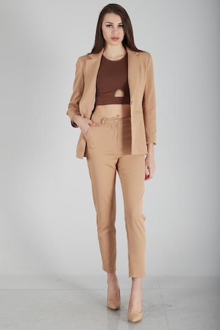 Feminist Camel Klasik Yaka Ceketli Takım 0106309.09 Camel