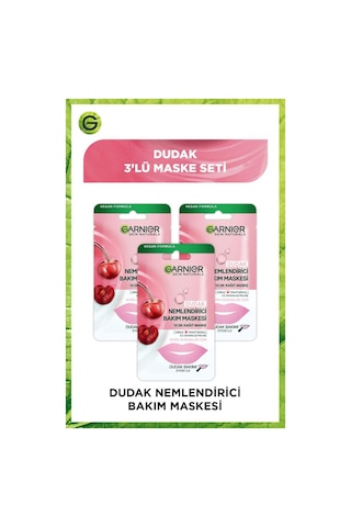 Dudak Nemlendirici Bakım Maskesi 3'lü Set pktddkmskst-8997