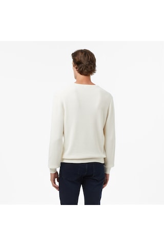 Nautica Erkek Krem Classic Fit Kazak Düz S57212t Krem
