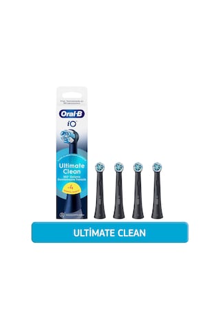 Oral-B İo Ultimate Clean Diş Fırçası Yedek Başlığı Siyah 4'lü